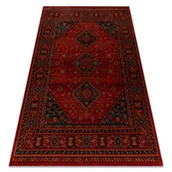 Dywany - Dywan wełniany KASHQAI 4345 300 orientalny, ramka bordo czerwony 80x160 cm - miniaturka - grafika 1