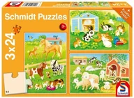 Puzzle - Puzzle 3x24 Słodkie zwierzaki G3 - miniaturka - grafika 1