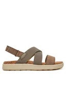 Sandały damskie - Keen Sandały Elle Criss Cross 1028630 Szary - miniaturka - grafika 1