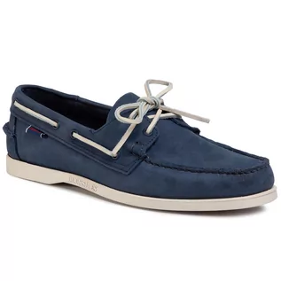 Mokasyny damskie - Sebago Mokasyny Docksides Portland Nubuck 7000GA0 Blue Navy 908 - grafika 1