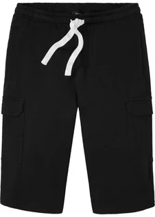 Spodnie damskie - Bermudy dresowe bojówki z kieszeniami z boku nogawek - bonprix - grafika 1