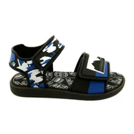 Buty dla dziewczynek - RIDER sandały dziecięce 83453 AG294 Black/Blue/White niebieskie - miniaturka - grafika 1