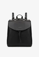 Plecaki - Czarny Mały Plecak z Ozdobnym Suwakiem i Rączką Dralzeri - miniaturka - grafika 1