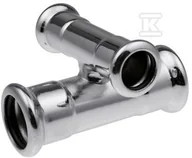 Akcesoria hydrauliczne - Czwórnik 90 stopni Przelotowy KAN-therm Steel - 22 x 15 x 22 x 15 - miniaturka - grafika 1