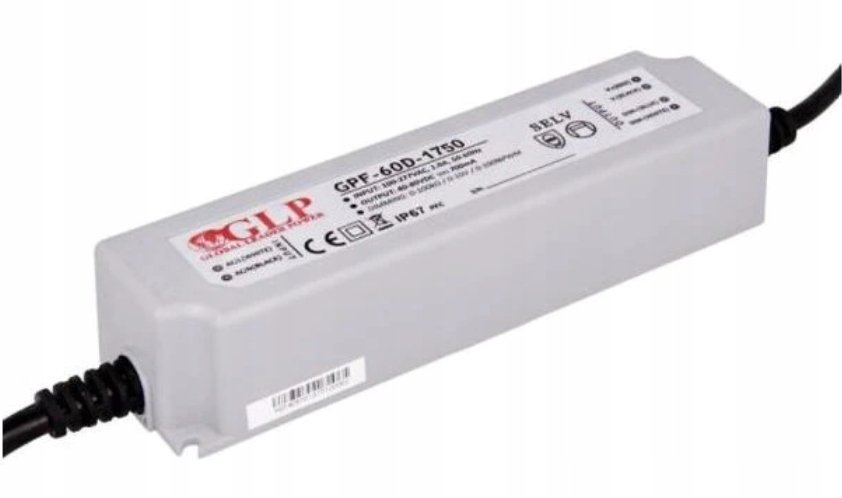 GLP Zasilacz 60W 1.75A 40V IP67 GPF-60D-1750 .
