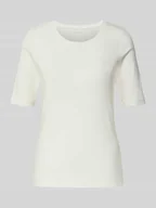 Koszulki i topy damskie - T-shirt o kroju regular fit z mieszanki bawełny - miniaturka - grafika 1