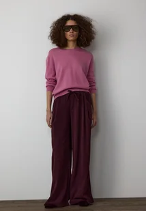 Stradivarius Spodnie jogger ze sznurkami z sztruksu Fioletowy S - Spodnie damskie Stradivarius Spodnie jogger ze sznurkami z sztruksu Fioletowy S - Spodnie damskie - miniaturka - grafika 1