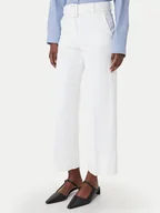 Spodnie damskie - Marella Spodnie materiałowe Nicchia 2613131074 Biały Regular Fit - miniaturka - grafika 1