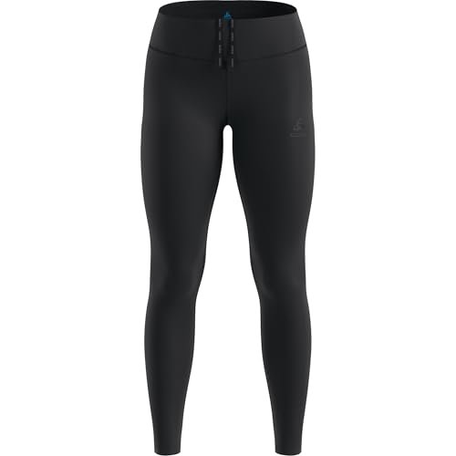 Odlo Legginsy sportowe damskie Essential Warm I spodnie do biegania damskie długie zimowe I legginsy do biegania