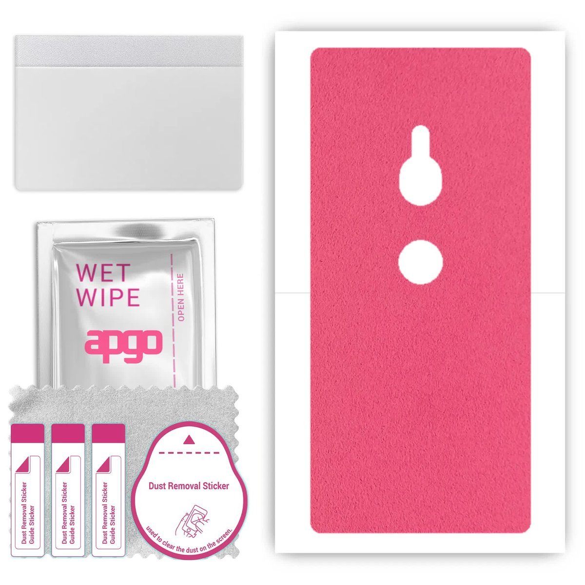 Folia naklejka skórka strukturalna na TYŁ Zamsz do Sony Xperia XZ2 - Zamsz Różowy - apgo SKINS