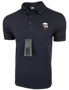 Karl Lagerfeld Koszulka Polo Męska granat r. M - Koszulki męskie - miniaturka - grafika 1