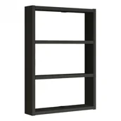 Półki do salonu - Półka kuchenna wisząca PERA czarna - miniaturka - grafika 1