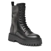 Botki damskie - Trapery Gino Rossi 8042 Czarny - miniaturka - grafika 1