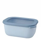 Miski i półmiski - Mepal Mepal Cirqula Oblong Nordic Blue 1,5 L Niebieska Miska Kuchenna Plastikowa Z Pokrywką - miniaturka - grafika 1