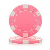 Gry karciane - Żetony do pokera Dice, 11,5 g, Różowy, 25 szt. w rolce - miniaturka - grafika 1