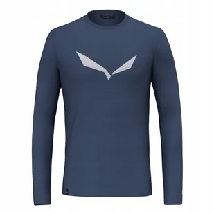 SALEWA LONGSLEEVE SOLIDLOGO DRY 00-0000027340_8670 r M - Koszulki męskie - miniaturka - grafika 1