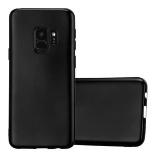 Pokrowiec Do Samsung Galaxy S9 w METALLIC CZARNY Etui TPU Silikon Obudowa Ochronny Case Cover Cadorabo - Etui i futerały do telefonów - miniaturka - grafika 1