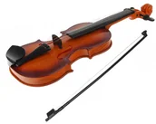 Instrumenty muzyczne dla dzieci - Skrzypce klasyczne z melodiami dla dzieci smyczek Pomarańczowe - miniaturka - grafika 1