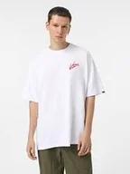 Koszulki męskie - t-shirt uomo vans vn000k42 brush script ksf1 white - miniaturka - grafika 1