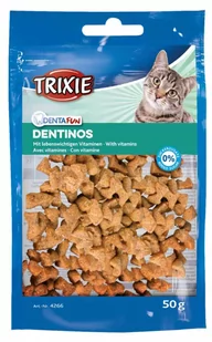Trixie Denta Fun Dentinos 50G [4266] 13119 - Suplementy i witaminy dla kotów - miniaturka - grafika 1