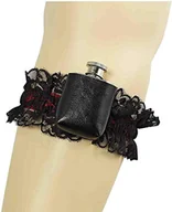 Akcesoria do bielizny - Forum Nowości Damskie Ryczące Gangster Girl Podwiązka i Kolba Akcesoria do kostiumu, czarny, jeden rozmiar US, czarny, jeden rozmiar - miniaturka - grafika 1