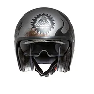 Kaski motocyklowe - PREMIER KASK VINTAGE BD 17 BM, SZARY CHROM/CZARNY, M - miniaturka - grafika 1