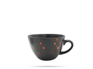 Filiżanki - Fine Dine FILIŻANKA DO CAPPUCCINO BLOOM 350 ml BEZ SPODKA PORCELANA EARTH COLOURS CZARNA - miniaturka - grafika 1