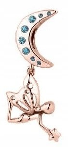 Charms wiszący Wróżka różowe złoto 925