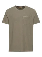 Koszulki męskie - Camel Active Koszulka w kolorze khaki - miniaturka - grafika 1