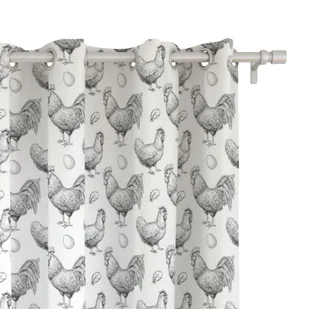 Zasłona SPRING wzór SP04 | kogut i kura 150 x 160 cm tkanina zaciemniająca - Zasłony Zasłona SPRING wzór SP04 | kogut i kura 150 x 160 cm tkanina zaciemniająca - Zasłony - miniaturka - grafika 1