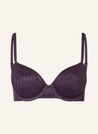 Biustonosze - Calvin Klein Biustonosz Usztywniany Sheer Marquisette lila - miniaturka - grafika 1