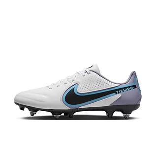 Trampki damskie - Nike Tiempo Legend 9 Academy SG-PRO AC, Trampki damskie, Biały White Black Baltic Blue Pink Blast, 42 EU - grafika 1