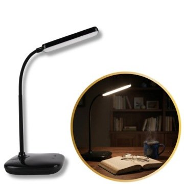 Lampka biurkowa Led Lightlogic LL Ernand Led B czarna lampa stołowa nocna
