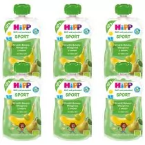 Hipp Sport Mus owocowy po 1. roku gruszki-banany-winogrona z owsem zestaw 6 x 120 g Bio - Desery dla dzieci - miniaturka - grafika 1