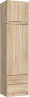 Szafy - Fabryka Mebli Akord Szafa z nadstawką do sypialni 60 cm STAR - dąb sonoma - miniaturka - grafika 1