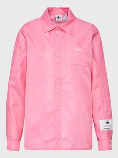 Koszule damskie - adidas Koszula HL9065 Różowy Loose Fit - grafika 1