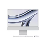 Zestawy komputerowe - Apple iMac 24" 4,5K Retina M3 8-core CPU + 8-core GPU / 8GB / 512GB SSD / Srebrny (Silver) - miniaturka - grafika 1