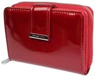 Portfele - Portfel Damski Skóra Naturalna JENNIFER JONES Średni Z Suwakiem Piórnik Lakierowany JJ5198-12 12,5 x 8,5 x 3 [cm] - miniaturka - grafika 1