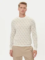 Swetry męskie - Guess Sweter M5YR10 Z3OE2 Écru Regular Fit - miniaturka - grafika 1