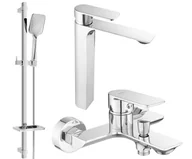 Zestawy prysznicowe - Mexen Alexa DQ62 zestaw wannowy, chrom - 71213DQ62-00 - miniaturka - grafika 1