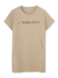 Michael Kors Sukienka codzienna R30353 S Beżowy Regular Fit - Sukienki i spódniczki dla dziewczynek - miniaturka - grafika 1