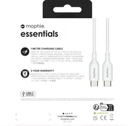 Kable USB - Mophie Essentials - kabel USB-C -USB-C 1m (white) - miniaturka - grafika 1