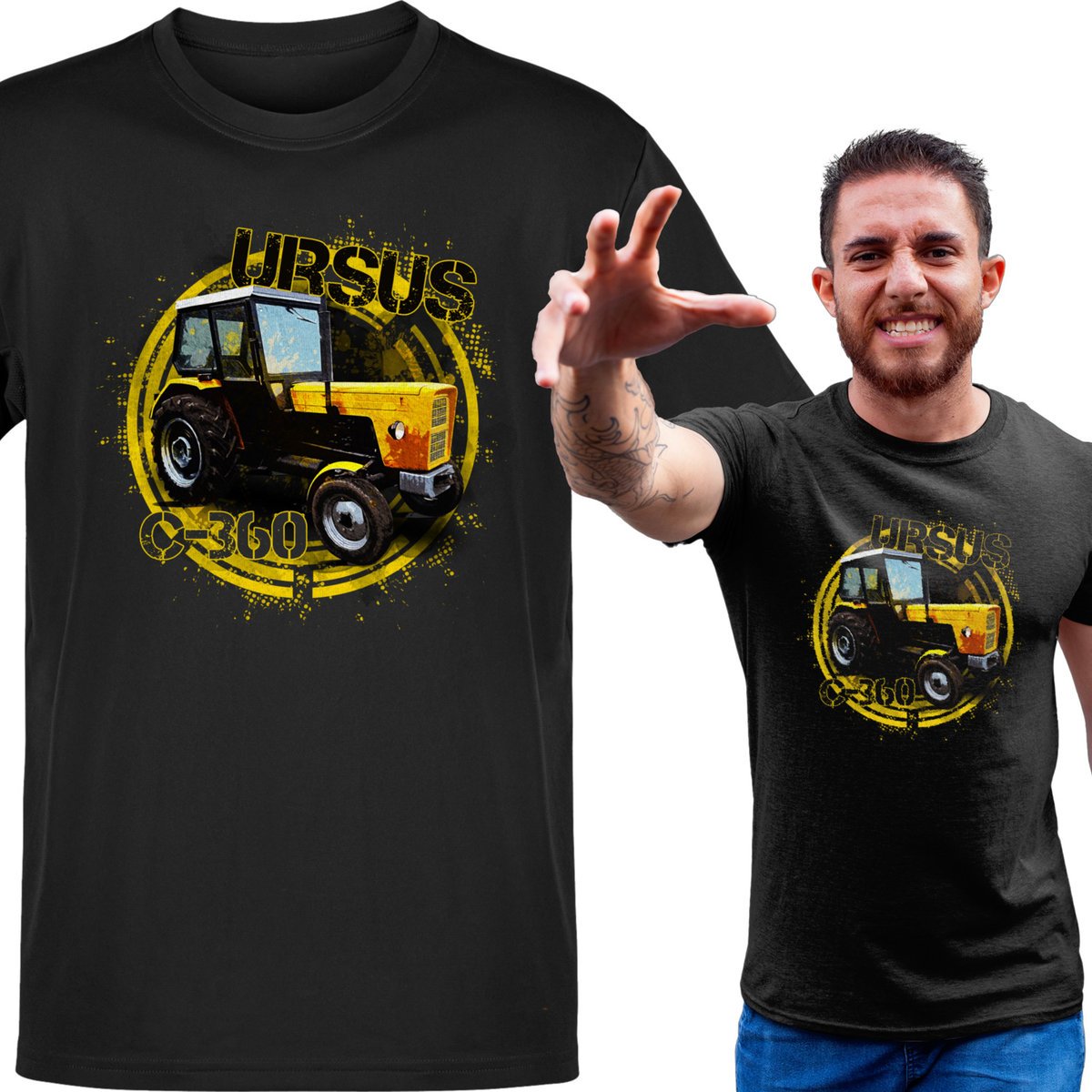 Koszulka męska Legendy PRL Ursus C-360 Taktor Ciągnik Dla Rolnika XXL