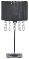 Lampy stojące - Czarna lampka stołowa glamour z abażurem - EX817-Ecaso - miniaturka - grafika 1
