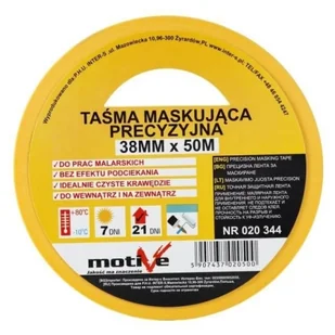 Taśma Maskująca Precyzyjna Motive 11mmx50mb - Folie i taśmy malarskie - miniaturka - grafika 1