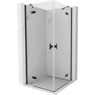 Kabiny prysznicowe - Mexen Mist-H Duo kabina prysznicowa uchylna 100 x 100 cm, transparent, czarna - 8A5-100L-100P-70-00 - miniaturka - grafika 1