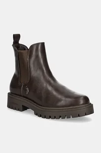 U.S. Polo Assn. sztyblety KARMA damskie kolor brązowy na platformie KARMA013W/DY1 - Botki damskie - miniaturka - grafika 1