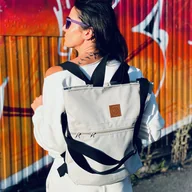 Torebki damskie - Plecak/torba z codury Mili Urban Jungle - jasno szary - miniaturka - grafika 1