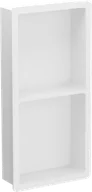 Półki łazienkowe - Mexen X-Wall-K półka wnękowa z konglomeratu 62,2 x 30,7 cm, biała - 1900623010 - miniaturka - grafika 1