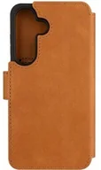 Etui i futerały do telefonów - Fixed Etui zamykane z naturalnej skóry ProFit do Galaxy S25, brązowe - miniaturka - grafika 1